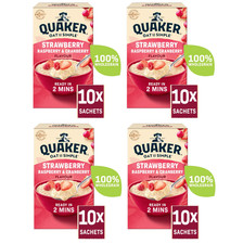 Quaker Erdbeer Himbeer Und Cranberry Geschmack Haferbrei 10 Beutel Packung Mit 4