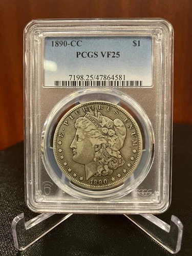 1890 CC Morgan Dollar, PCGS VF25, Early Silver, $1