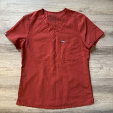J33 Figs Catarina In Clay Women Size Small Short Sleeve Scrub Top Classic