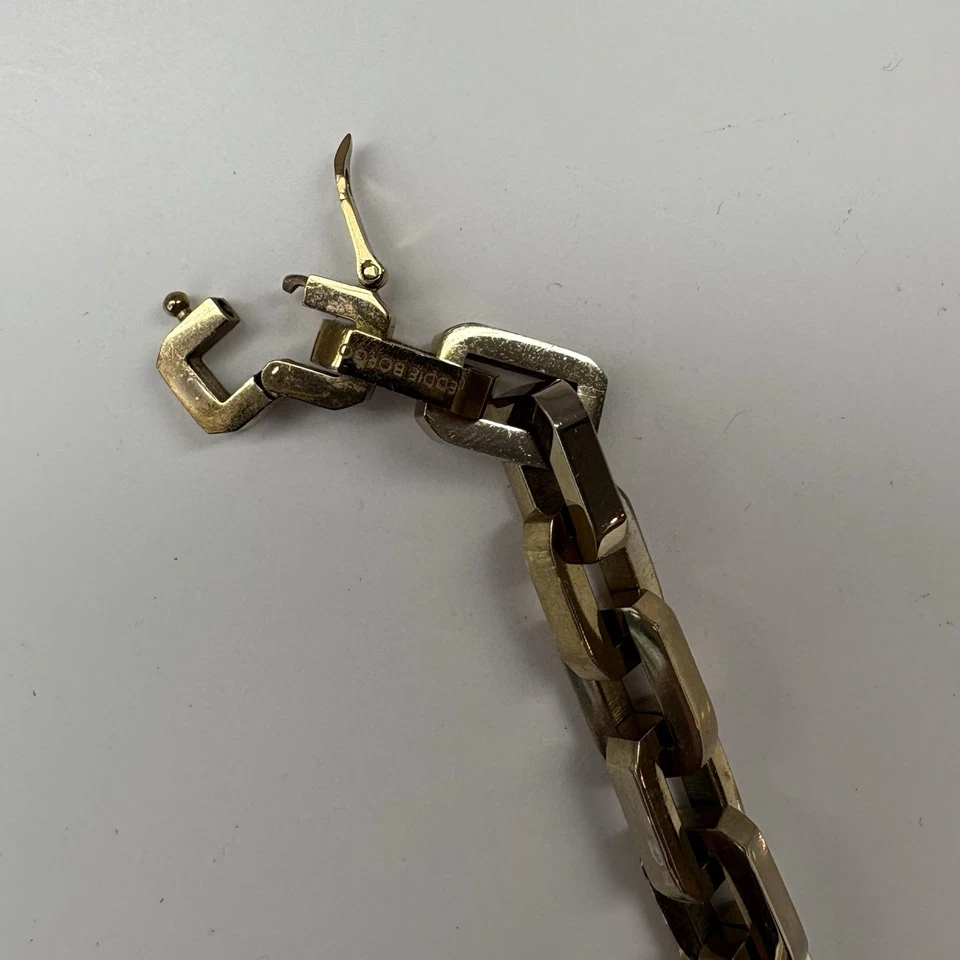 COLLAR DE ESLABONES EDDIE BORGO SUPRA EN ORO Grueso collar de eslabones ovalados Foto 4 de 4