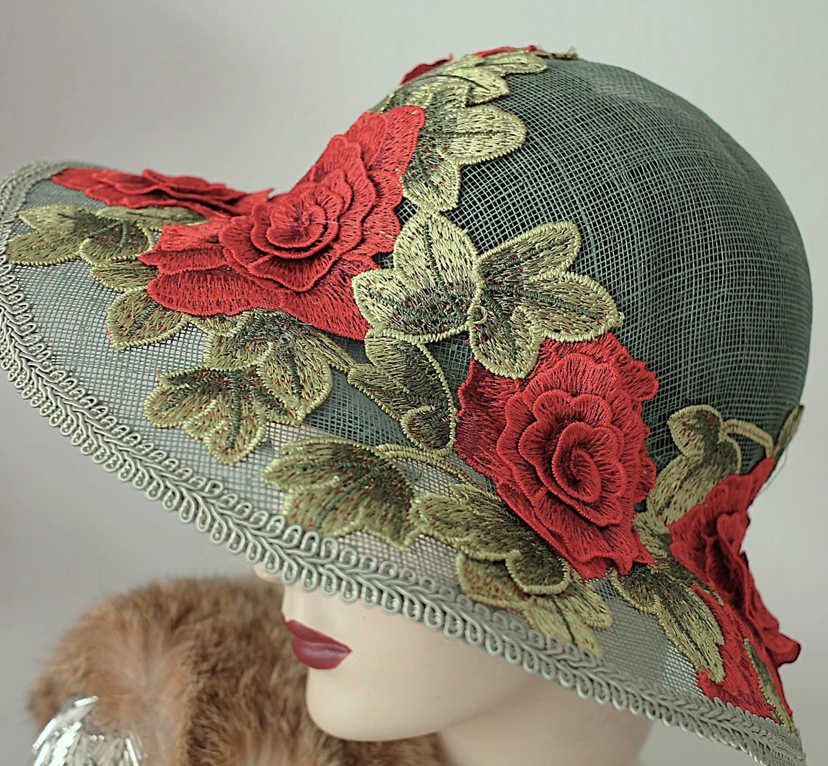 Red Vintage Hats Women's 1920s Decade for sale | eBay