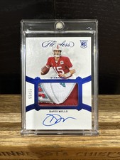 2021 Flawless Davis Mills RC 6 Color Bowl Patch Auto Sapphire SSP /15 Stanford