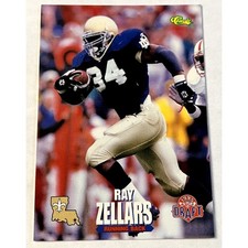1995 Classic Games 1995 Draft Rookie Card NFL #57 Ray Zellars New Orleans Saints. rookie card picture