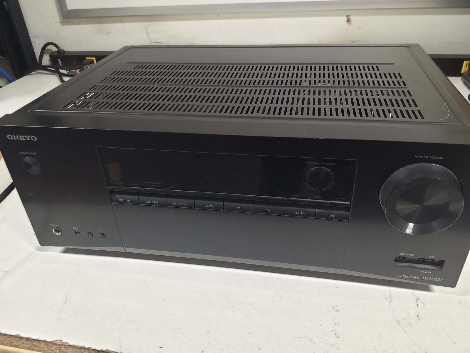 Onkyo TX-SR353 5.1 Channel 700W 4K HD Home Theater AV Receiver - TESTED