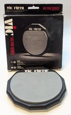 Vic Firth PAD6 6” Drumming Practice Pad Black/Gray Drum Percussion Made in USA
