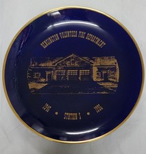 Vintage Firefighting Plate KENSINGTON VOLUNTEER FIRE DEPARTMENT 1946-1996 St 5