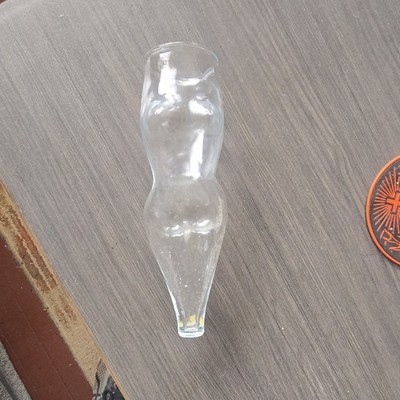 Clear Glass Human Body Figurine Torso Decorative Art Sculpture