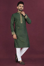 Indian Men's Kurta Pajama Set Traditional Dress for Party Wear Wedding Cultural