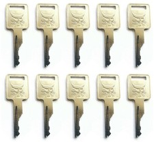 10 Stück Zündschlüssel 6693241 - Passend für Bobcat Kompaktlader & Minibagger