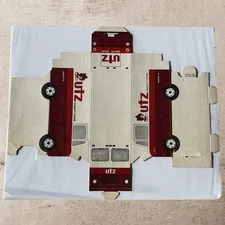 Unused Vintage Utz Quality Foods Folding Cardboard Van Display!