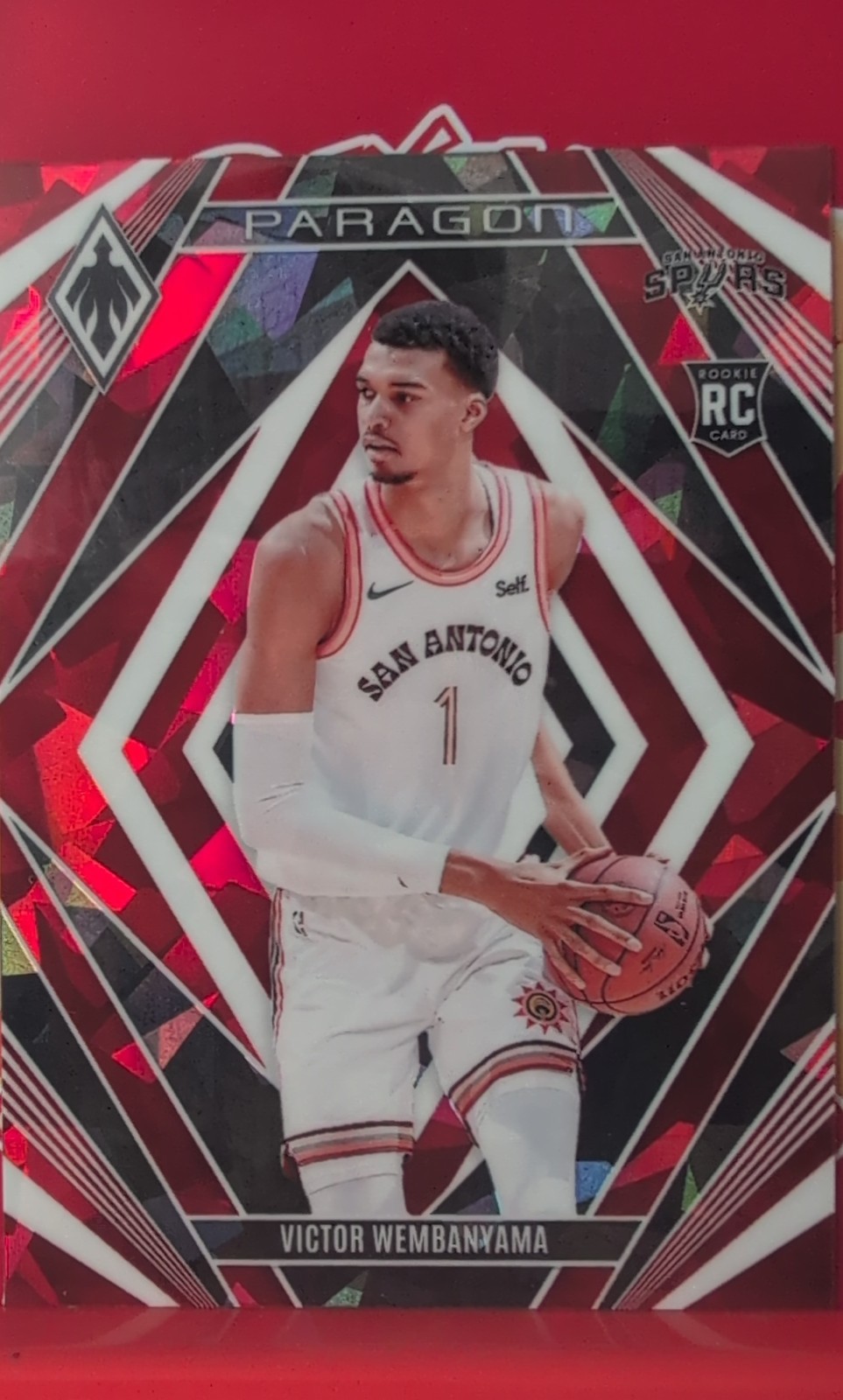 2023-24 Panini Phoenix - Paragon Victor Wembanyama #13 Red Ice (RC)