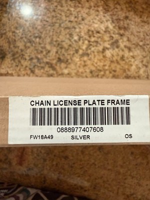 Supreme Silver Chain License Plate Frame FW18 NEW RARE | eBay