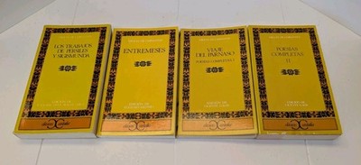 Cervantes Lot of 4 Classicos Castalia including Poesias Completas I & II