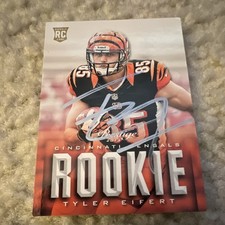Panini 2013 Tyler Eifert #295 Rookie Autographed Cincinnati Bengals NFL Card. rookie card picture