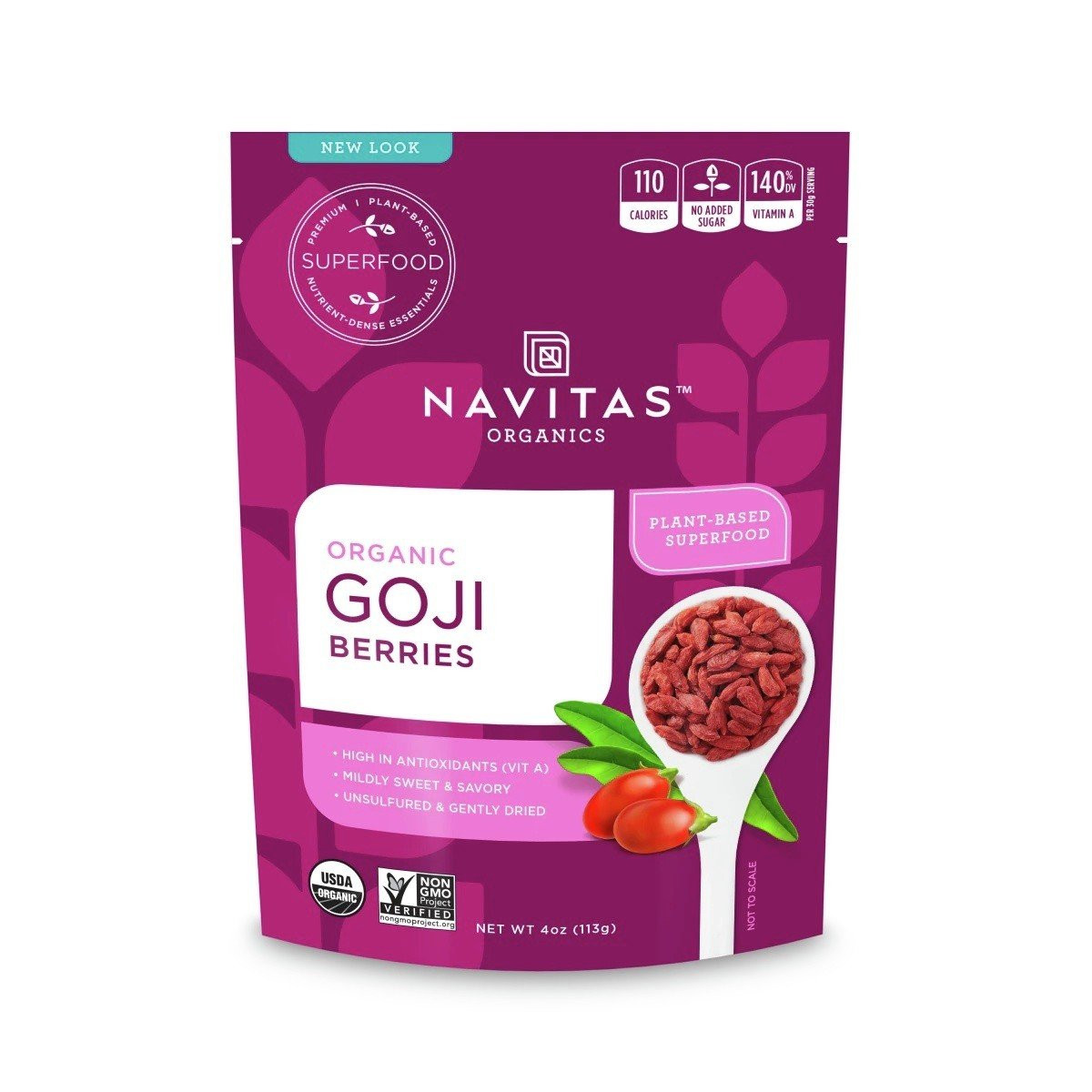 Органическая сумка Navitas Goji Berries на 8 унций