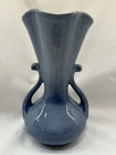 Rare Vtg ‘Red Wing’  Pottery USA Double Handled Vase #505 Sky Blue& Pink Color