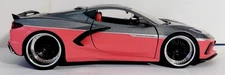 2020 Chevy Pink/Gray Corvette Stingray  1/24 Diecast Car JADA TOYS