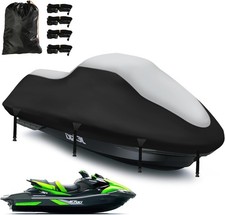 Waterproof Jet Ski Covers,Upgraded 420D Heavy Duty Motorboat Cover,2 Air