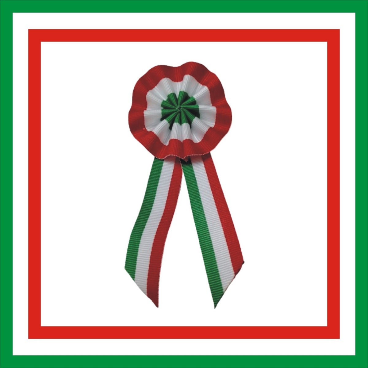10 Coccarde Tricolori Italiane Artigianali - Per Eventi, Parate E Premiazioni (10x5cm) - Foto 2