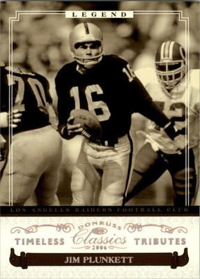 2006 Donruss Classics Timeless Tributes Bronze #247 Jim Plunkett /100 - FB