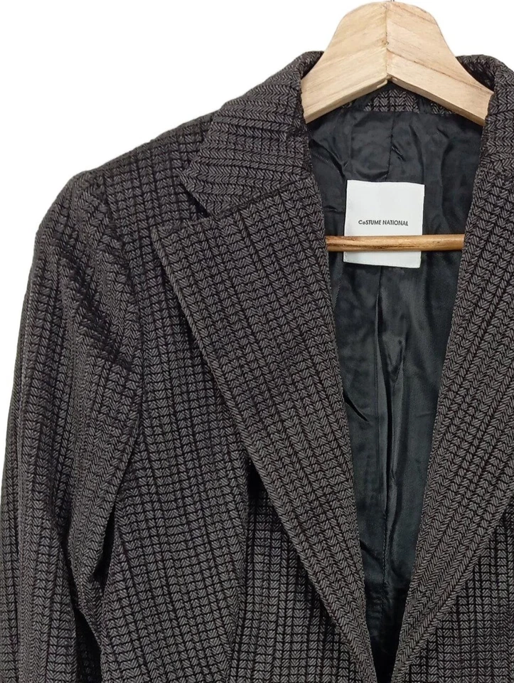 COSTUME NATIONAL Blazer tejido Mujeres Blazer Talla EU 40 color bronce-negro - Imagen 3 de 4