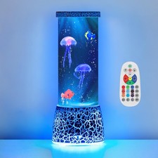 Jellyfish Lamp with Remote Control Flow Speed, 14 Color Changing, USB Batte...
