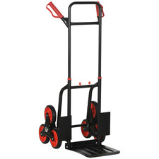 Stair Climbing Trolley Hand Truck 6-Wheels Foldable Load Cart Steel