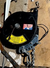 Mechanical Chain Hoist Made in USA with Warning Label & American Flag Sticker