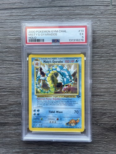 2000 Pokemon Gym Challenge Misty's Gyarados 13/132 Holo Unlimited PSA 5