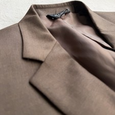 Jos A Bank 100 Wool Blazer Mens 42R Solid Brown Sport Coat Suit Jacket
