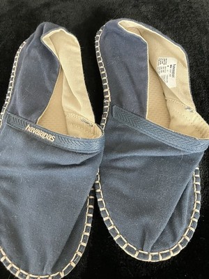 Unisex Havaianas Slip On Flat Blue Size Men 8.5 New
