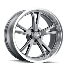 20x10 Ridler 606 5x4.755x120.65 0 Gloss Grey Machined Wheels Rims Set4 83.82