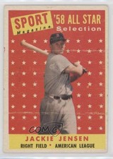 1958 Topps Sport Magazine '58 All Star Selection Jackie Jensen #489 z6d