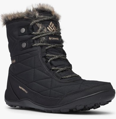 Brand New. Columbia Minx Women's Shorty III Winter Boots, Size 5, Black Pebble