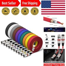 25 ft High-Performance XLR Microphone Cables - Male to Female, Braided Design