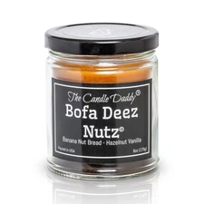 Bofa Deez Nutz- Funny- Banana Nut Bread n Hazelnut Vanilla- Scented Candle-