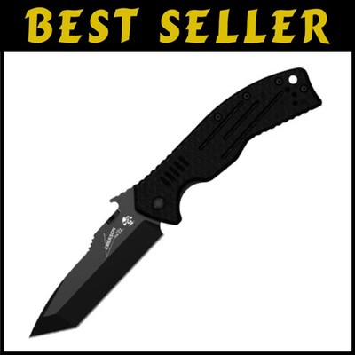 Emerson Folding Knife - Wave Shaped Feature, Stainless Steel-=