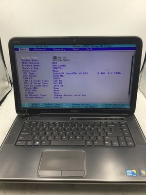 DELL XP2 L501X - BOOTS TO BIOS - INTEL I5 M460 - 500MB RAM - READ DESCRIP - BB