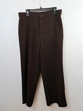 Levi's Women's Vintage Brown Polyester Pants Trousers Size 16