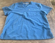 Fabletics Scrub Set for Men XL Helix Top Large Joggers Color Caribbean Blue