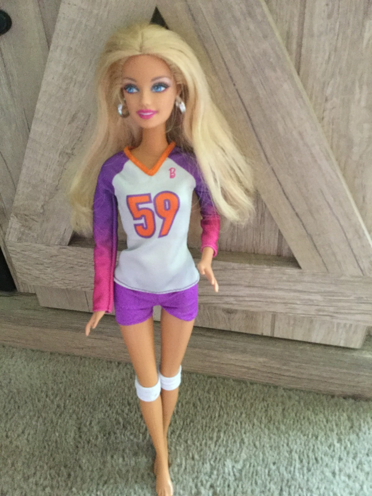 2022 Mattel Barbie Made to Move Career Volleyball #HKT72 Barbie Doll Clothes Onl
