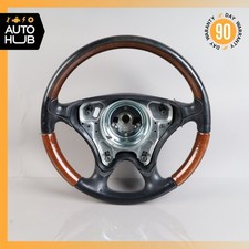 01-04 Mercedes R170 Slk320 Slk230 Driver Steering Wheel Wood Black Oem