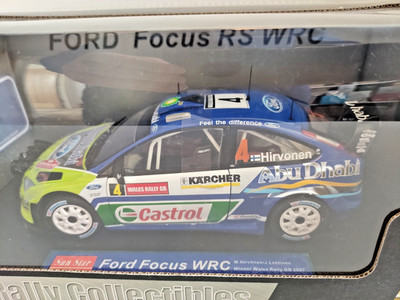 SUN STAR 1/18 FORD FOCUS RS WRC 07 WINNER WALES RALLY 2007 #3927 Limited Edition