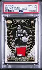 2023 PANINI NOIR NEW WAVE JERSEYS PRIME #NWJAME AMEN THOMPSON 20/25 PSA 7