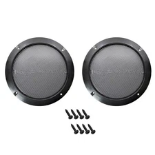 2pcs 6.5" Car Speaker DJ Grill Cover Steel Mesh Woofer Subwoofer Protector New