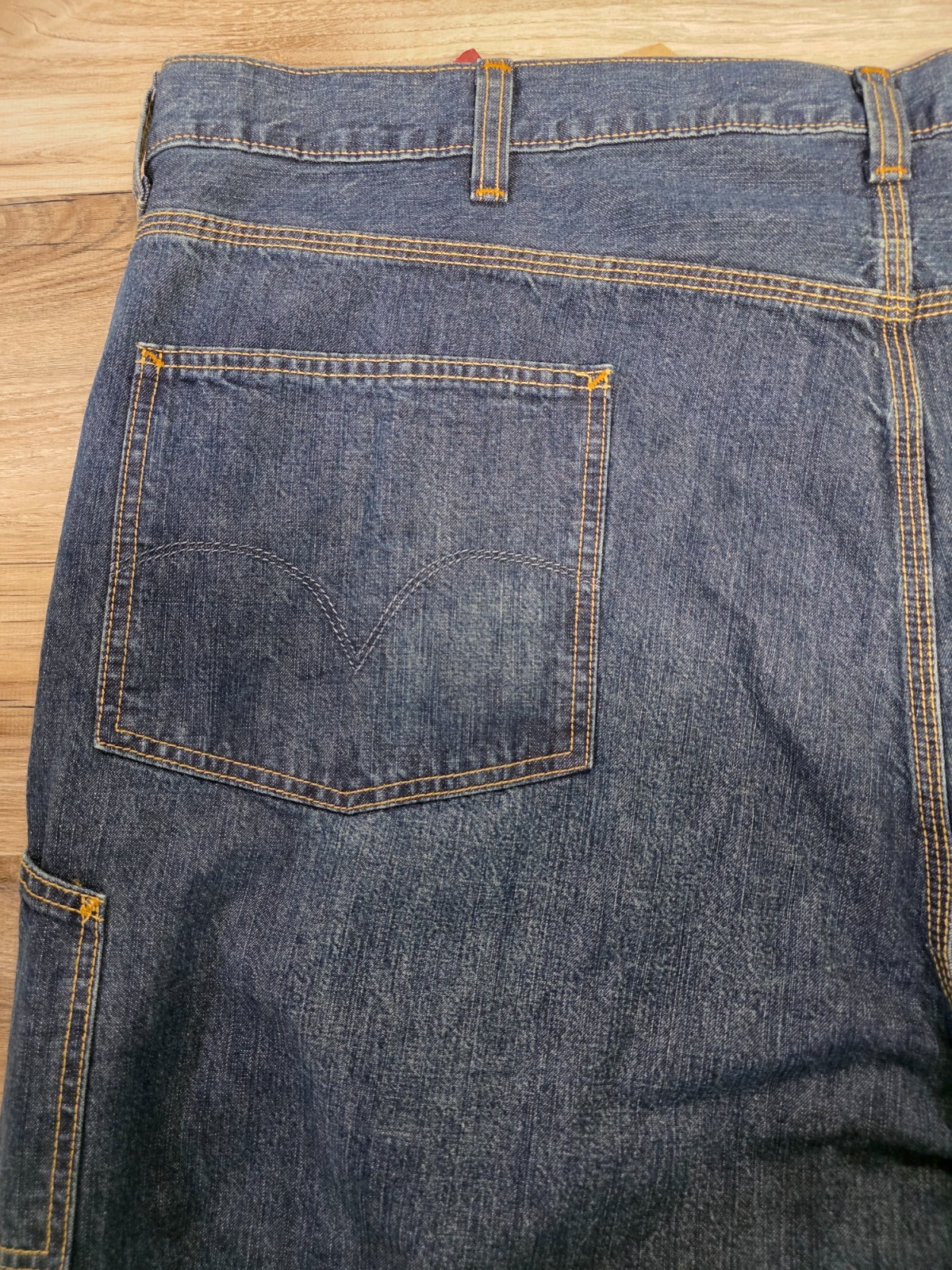 VTG LEVI'S CARPENTER JEANS BIG MENS 52X30 LOOSE STRAIGHT ZIP FLY 2005 RETRO NEW thumbnail 10