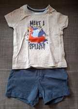Schlafanzug Baby Sommer Gr. 74/80 von impidimpi Shirt und Shorts