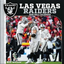 LAS VEGAS RAIDERS - 2026 MINI WALL CALENDAR 7x7 - BRAND NEW - LICENSED 40573