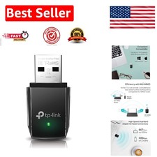 AC1300 USB WiFi Dongle - Dual Band Wireless Adapter for Seamless Internet Access