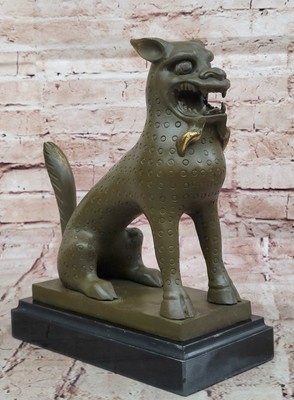 Bronze Mystisch Beast Statue Kylin Skulptur Von B. C. Zhang Klassisch Feng Shui